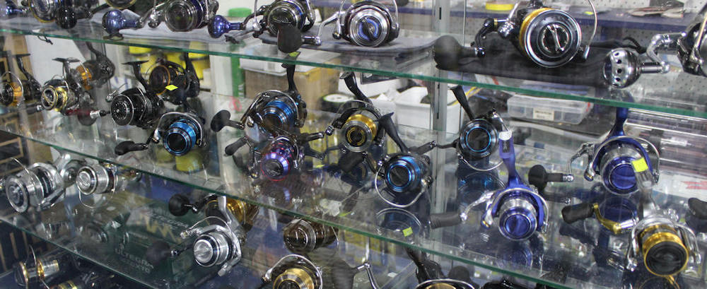 Reels, rods, tackle and bait at brighton tackle and Bait store